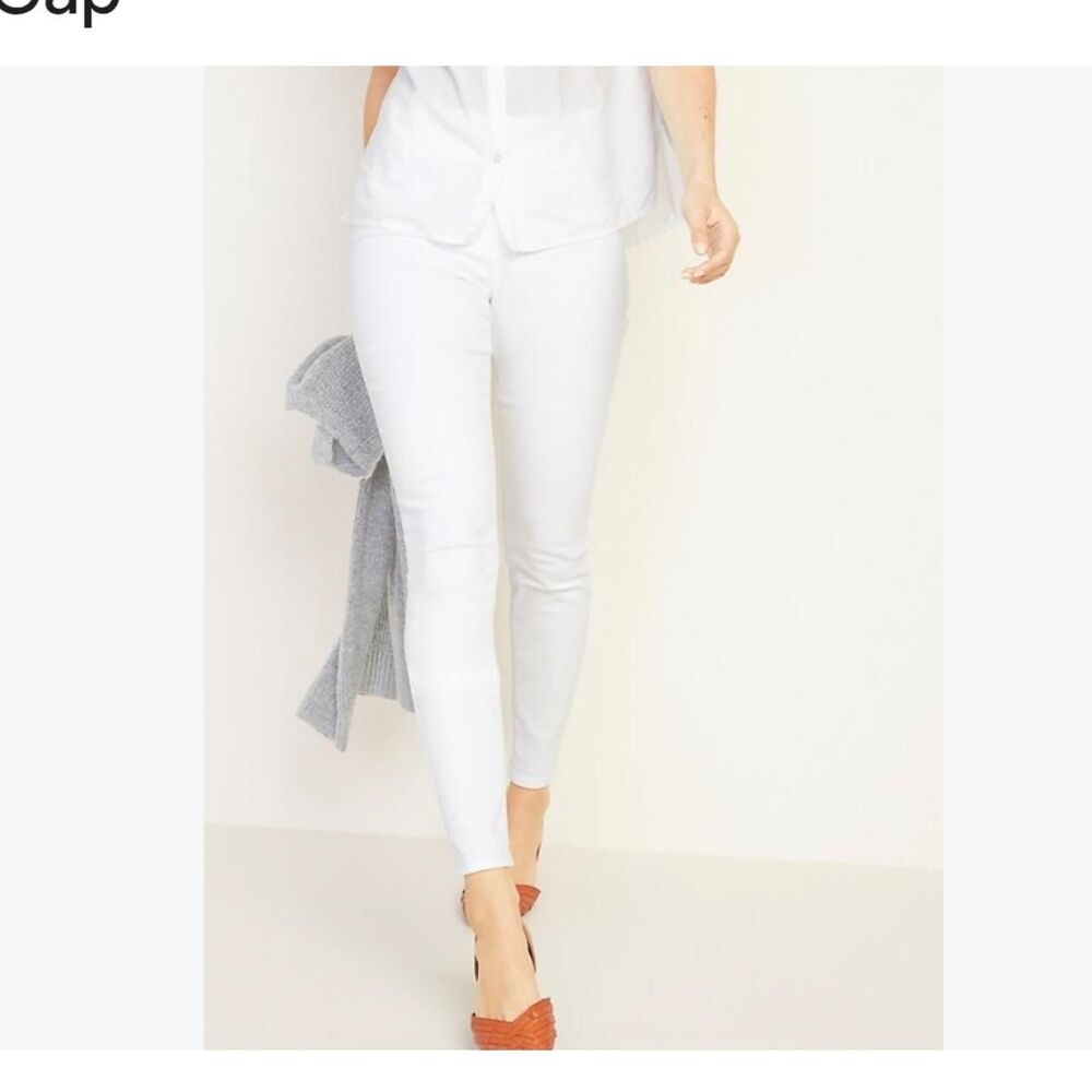 Old-navy Women's White and Cream Jeans